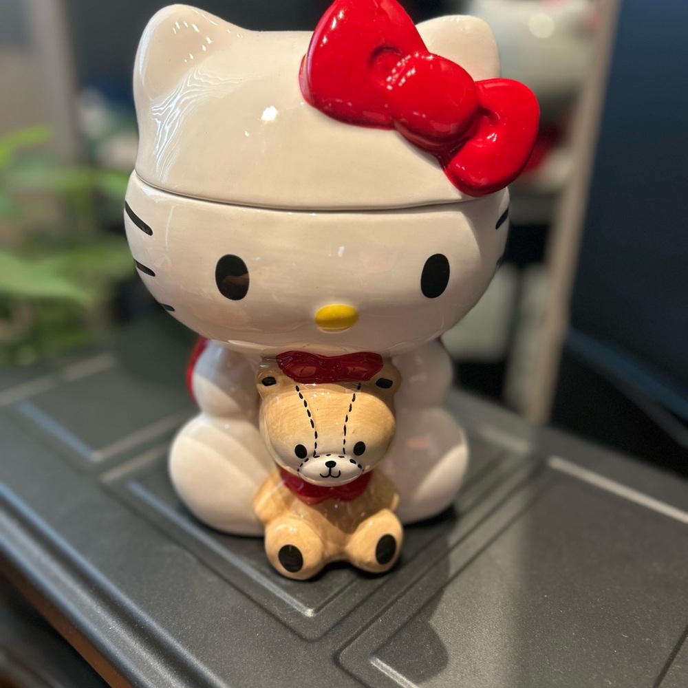 Hello Kitty Red and White Ceramic Food Storage Jar